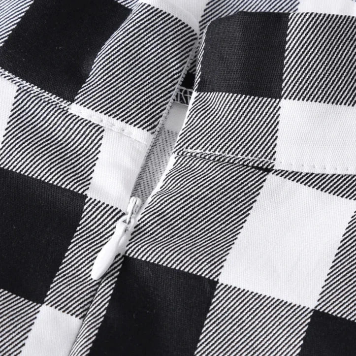 Années 60 Jupe Midi Coton Vichy Rétro - Ma Penderie Vintage