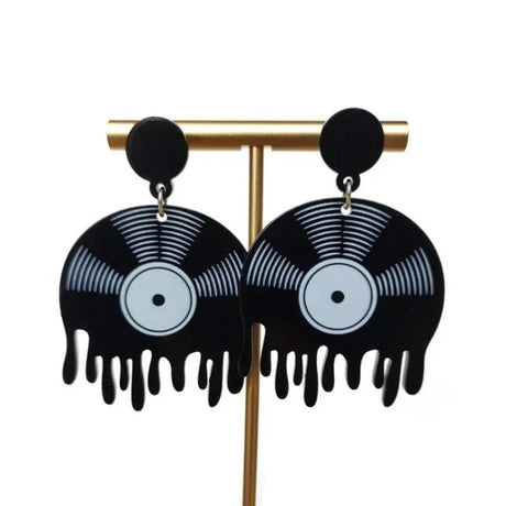 Années 60 Boucles d'oreilles Vinyles Rockabilly - Ma Penderie Vintage