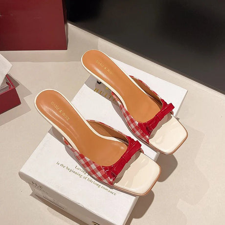 Années 60 Chaussures À Talons Rétro Vichy - Ma Penderie Vintage