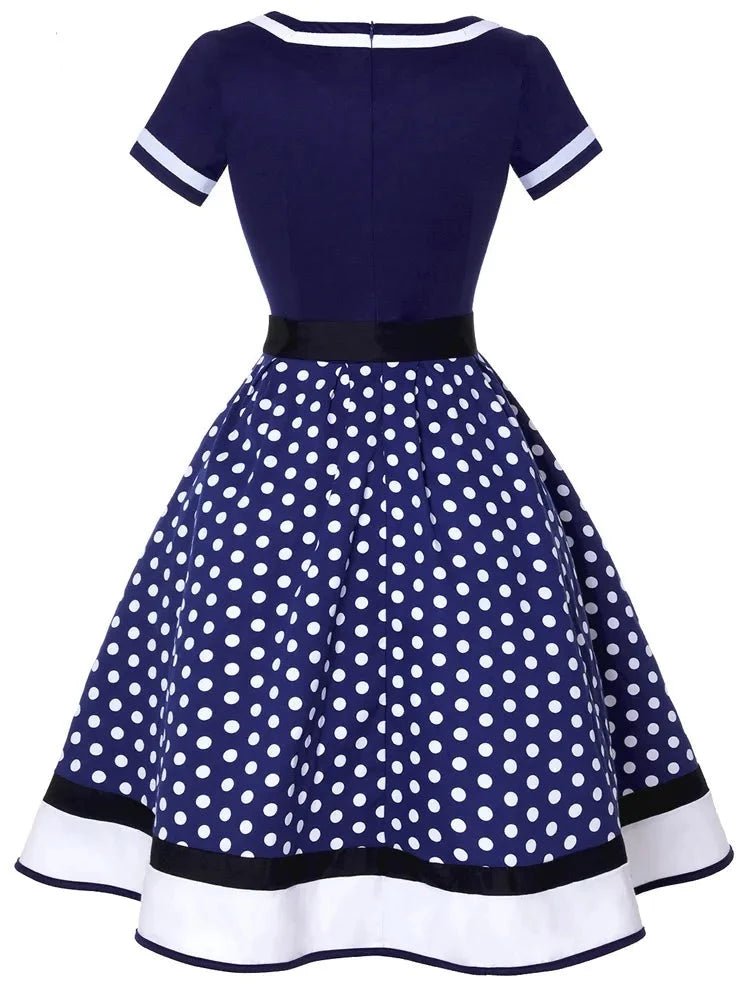 Années 60 Robe De Jour A Pois Rock A Billy Grandes Taille - Ma Penderie Vintage