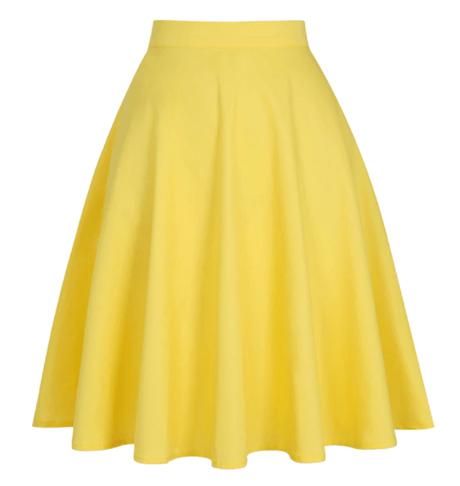 Années 50 Pin Up Jupe Cercle Unie Classique - Ma Penderie Vintage