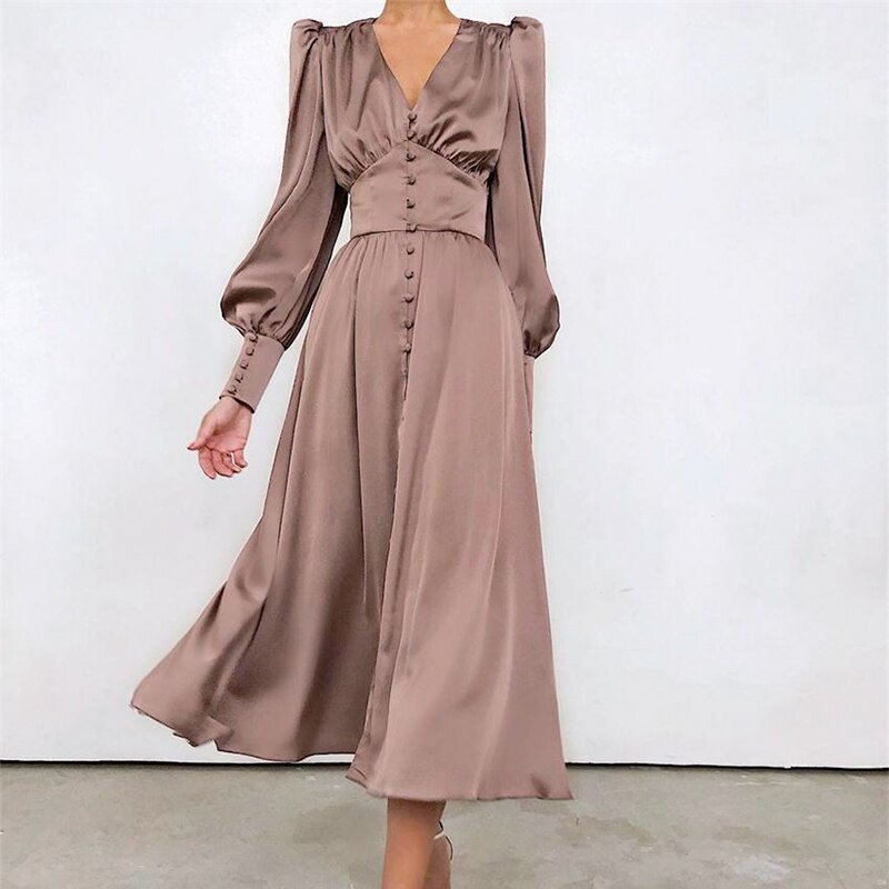 Années 30 Robe Midi Biais Glamour Vintage - Ma Penderie Vintage