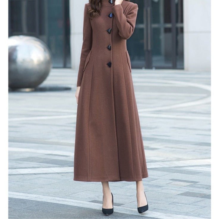 Années 60 Manteau Long Rétro Jackie O - Ma Penderie Vintage