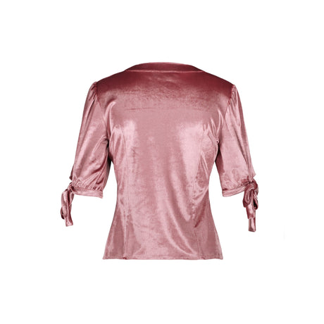 Années 40 Rétro Chemisier Velours Romantique - Ma Penderie Vintage