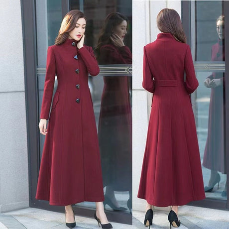 Années 60 Manteau Long Rétro Jackie O - Ma Penderie Vintage
