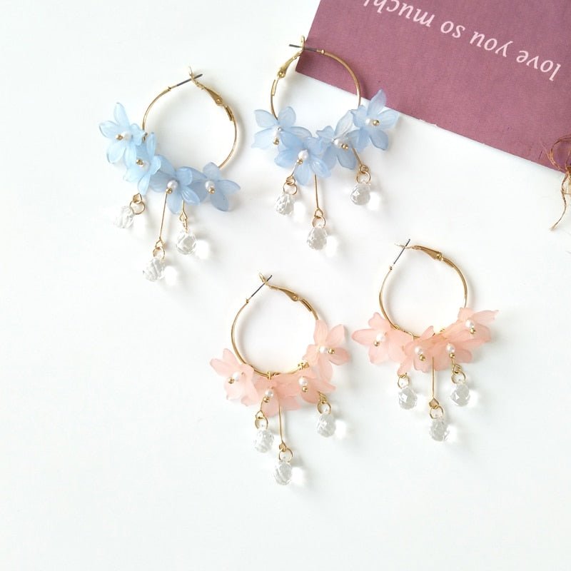 Années 40 Boucles d'oreilles Fleur Rétro - Ma Penderie Vintage