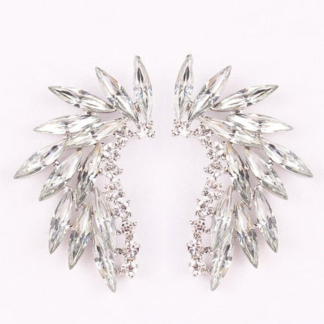 Années 50 Boucles d’Oreilles Strass Cocktail - Ma Penderie Vintage