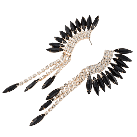 Années 50 Boucles d'Oreilles Tombantes Strass - Ma Penderie Vintage