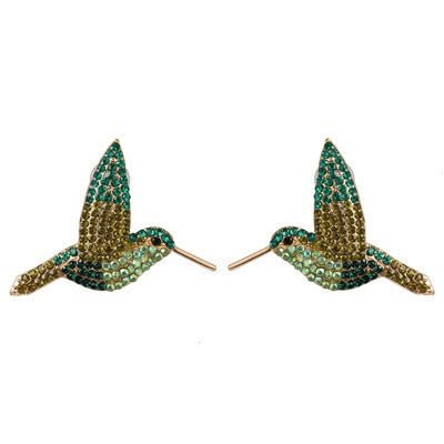 Années 60 Boucles d'Oreilles Soirée À Strass - Ma Penderie Vintage