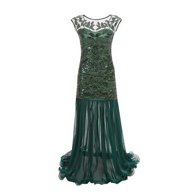 Années 30 Robe de Soirée Longue Sequins Gatsby - Ma Penderie Vintage