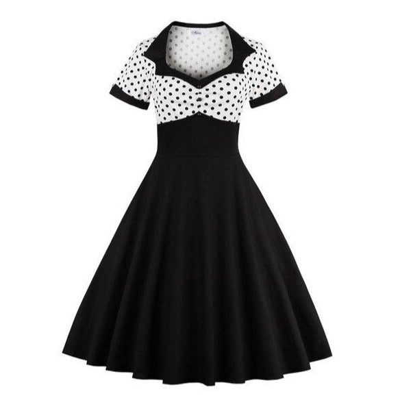 Années 60 Robe Bi - Colore Pois Rockabilly - Ma Penderie Vintage