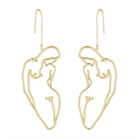 Années 60 Boucles d'oreilles Corps Picasso - Ma Penderie Vintage