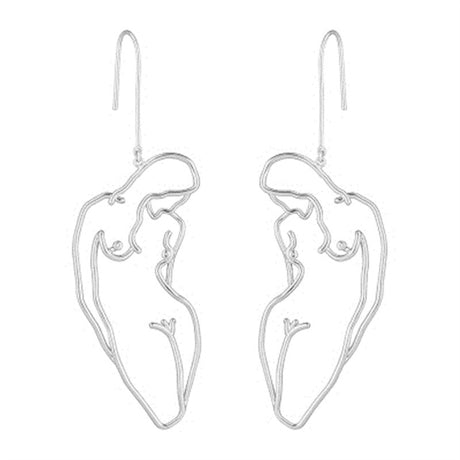 Années 60 Boucles d'oreilles Corps Picasso - Ma Penderie Vintage