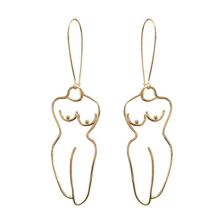 Années 60 Boucles d'oreilles Corps Picasso - Ma Penderie Vintage