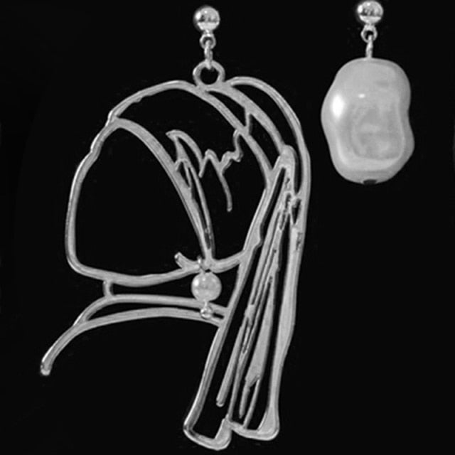 Années 40 Boucles d'oreilles La Jeune Fille À La Perle - Ma Penderie Vintage