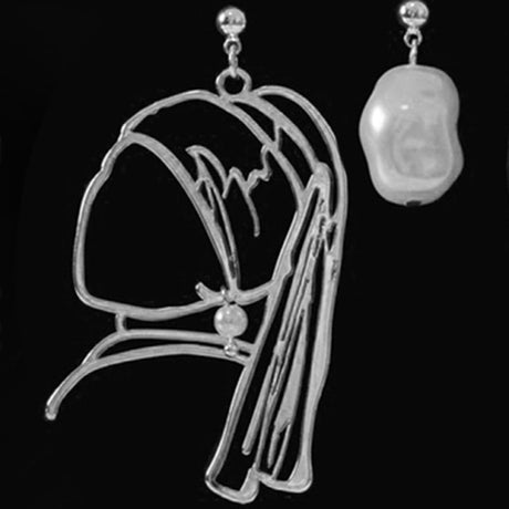 Années 40 Boucles d'oreilles La Jeune Fille À La Perle - Ma Penderie Vintage