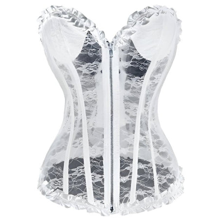 Années 60 Corset Rétro Dentelle Florale Pin Up - Ma Penderie Vintage