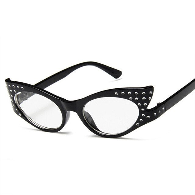 Années 60 Lunettes De Soleil Studs Cat Eye - Ma Penderie Vintage