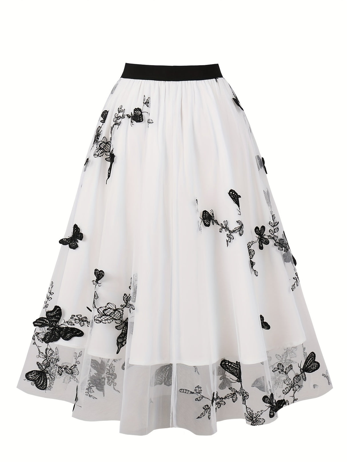 <tc>1950's</tc> Dita Retro Butterfly Embroidery Skirt