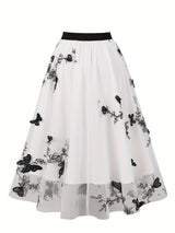 <tc>1950's</tc> Dita Retro Butterfly Embroidery Skirt