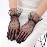 <tc>1950's</tc> Pin Up Polka Dot Gloves <tc>Glamour</tc>