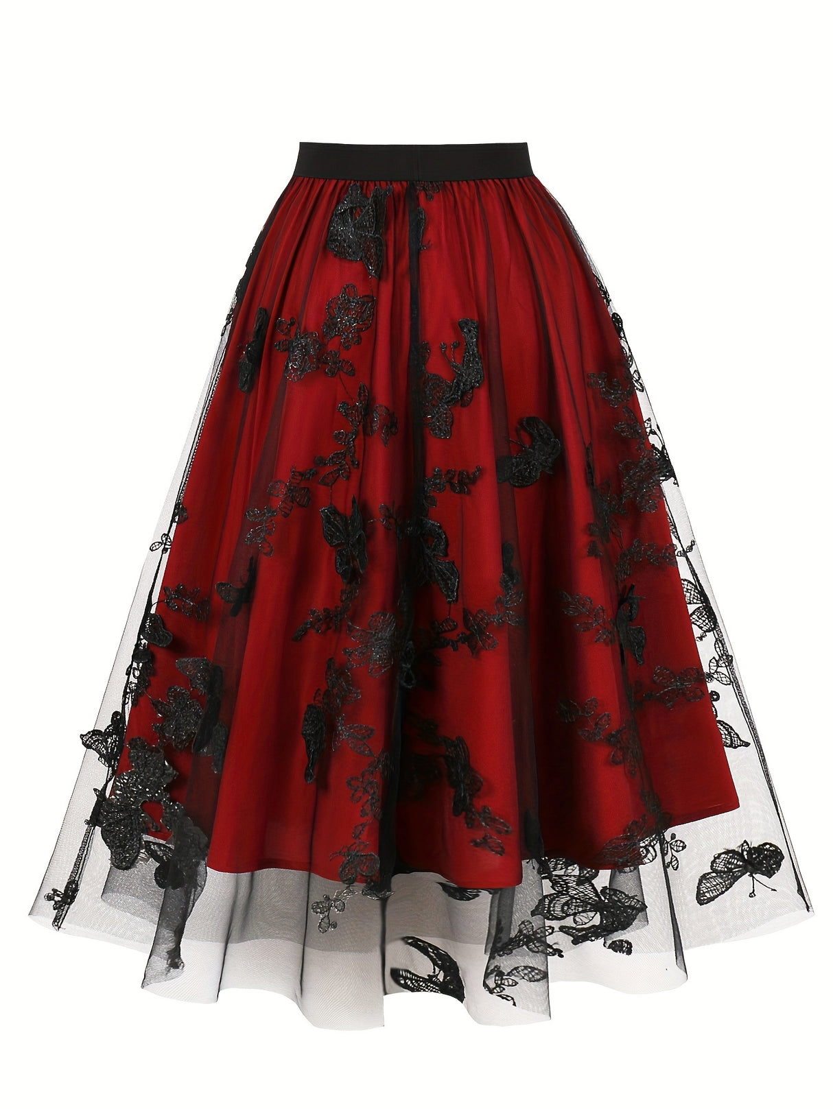 <tc>1950's</tc> Dita Retro Butterfly Embroidery Skirt