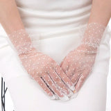 <tc>1950's</tc> Pin Up Polka Dot Gloves <tc>Glamour</tc>