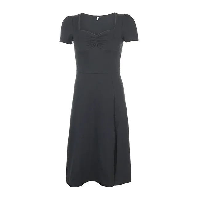 <tc>1940's</tc>  <tc>L</tc>a Little Black Retro Dress <tc>M</tc>i-<tc>L</tc>ongue