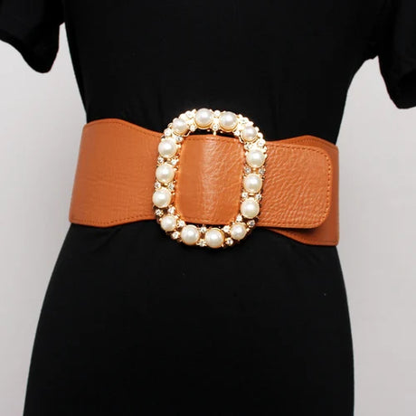 1960's Belt Glamour Retro Pearl Loop