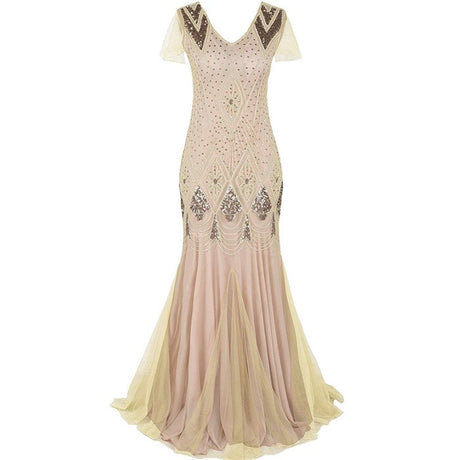 Années 20 Robe de Soirée Longue Art Deco - Ma Penderie Vintage