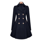 <tc>1960's</tc> Flared Double Breasted Trench Coat