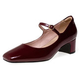 <tc>1960's</tc> Retro Mary Jane Leather Shoes