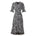 Années 40 Robe Croisée Imprimée Floral Rétro - Ma Penderie Vintage