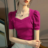 <tc>1950's</tc> Top <tc>Glamour</tc> Puff Sleeves