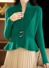 <tc>1940's</tc> Retro Chic Peplum Cardigan