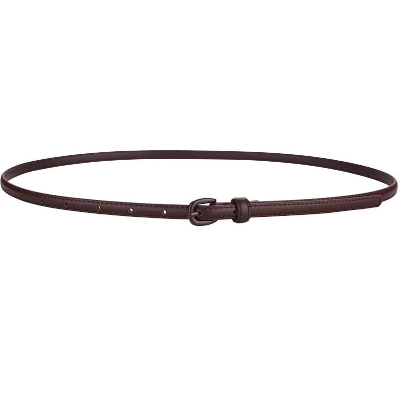 Années 40 Ceinture Fine En Cuir Rétro - Ma Penderie Vintage