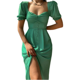 <tc>1940's</tc> Dress <tc>M</tc>idi Retro Suzie Heart Collar