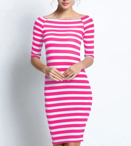 <tc>Años 60</tc> Vestido de tubo marinero estilo Bardot retro