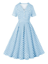 <tc>Años 50</tc> Vestido de día estampado <tc>M</tc>ad <tc>M</tc>es