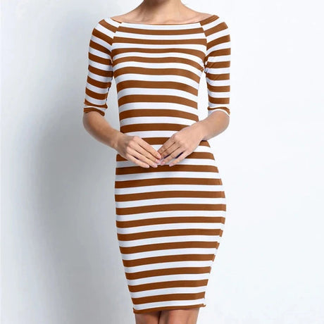 <tc>Años 60</tc> Vestido de tubo marinero estilo Bardot retro