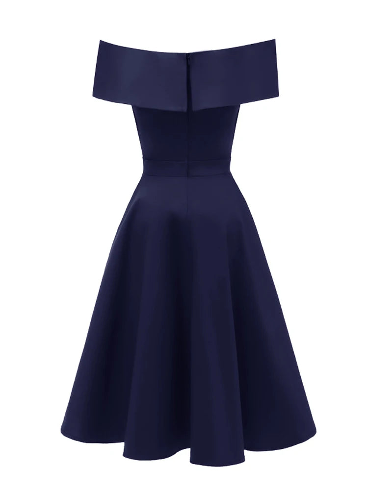 <tc>1950's</tc> Sophia Loren Drop Shoulder Dress