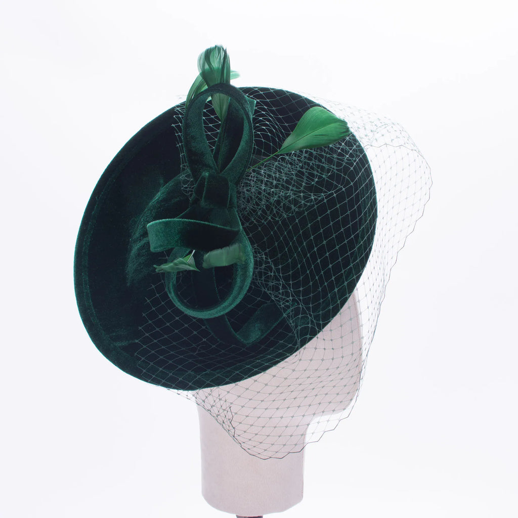 Années 50 Chapeau De Soirée Velours Glamour - Ma Penderie Vintage