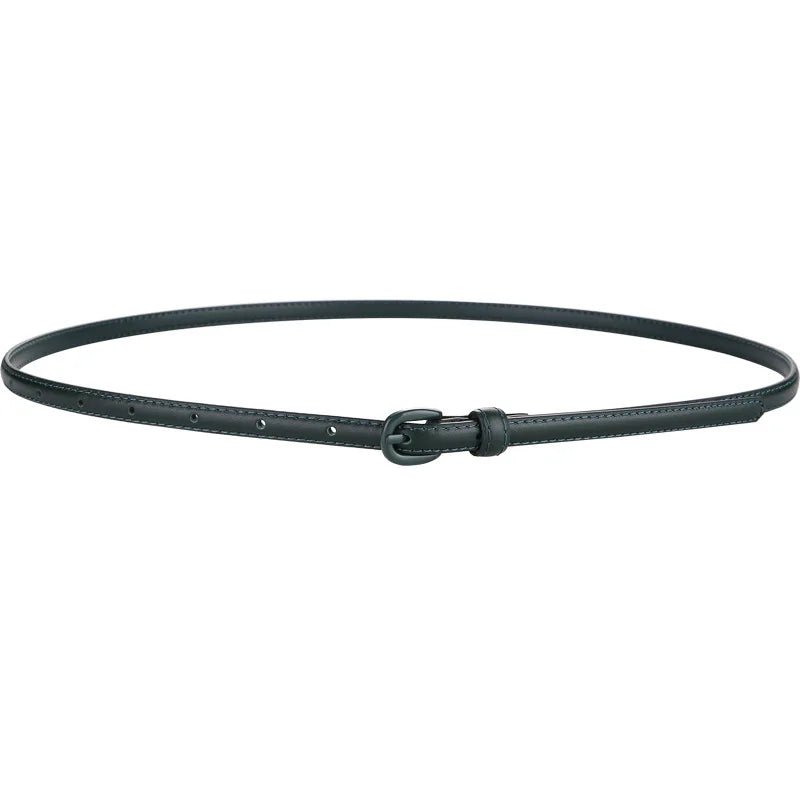 Années 40 Ceinture Fine En Cuir Rétro - Ma Penderie Vintage