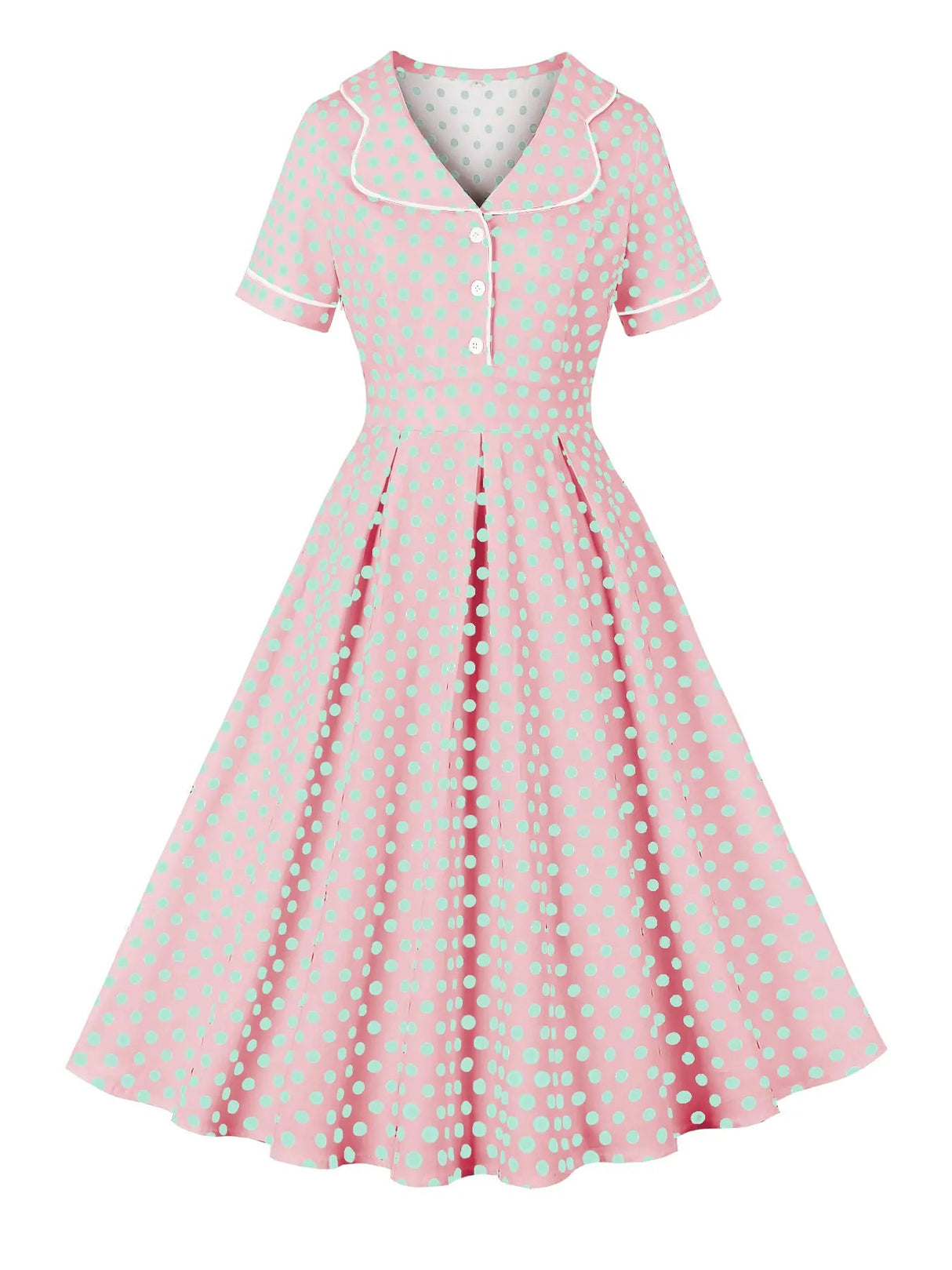 Années 50 Robe De Jour Imprimée Mad Men - Ma Penderie Vintage