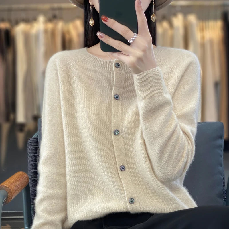 Années 60 Cardigan Rétro Laine Classique - Ma Penderie Vintage