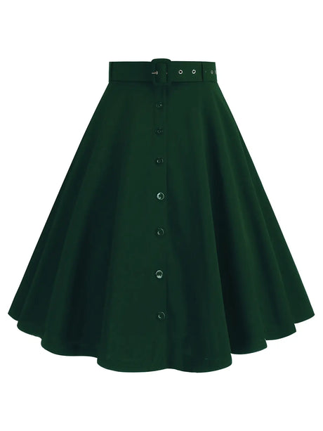 <tc>1960's</tc> Vintage Mary-jane Flared Skirt