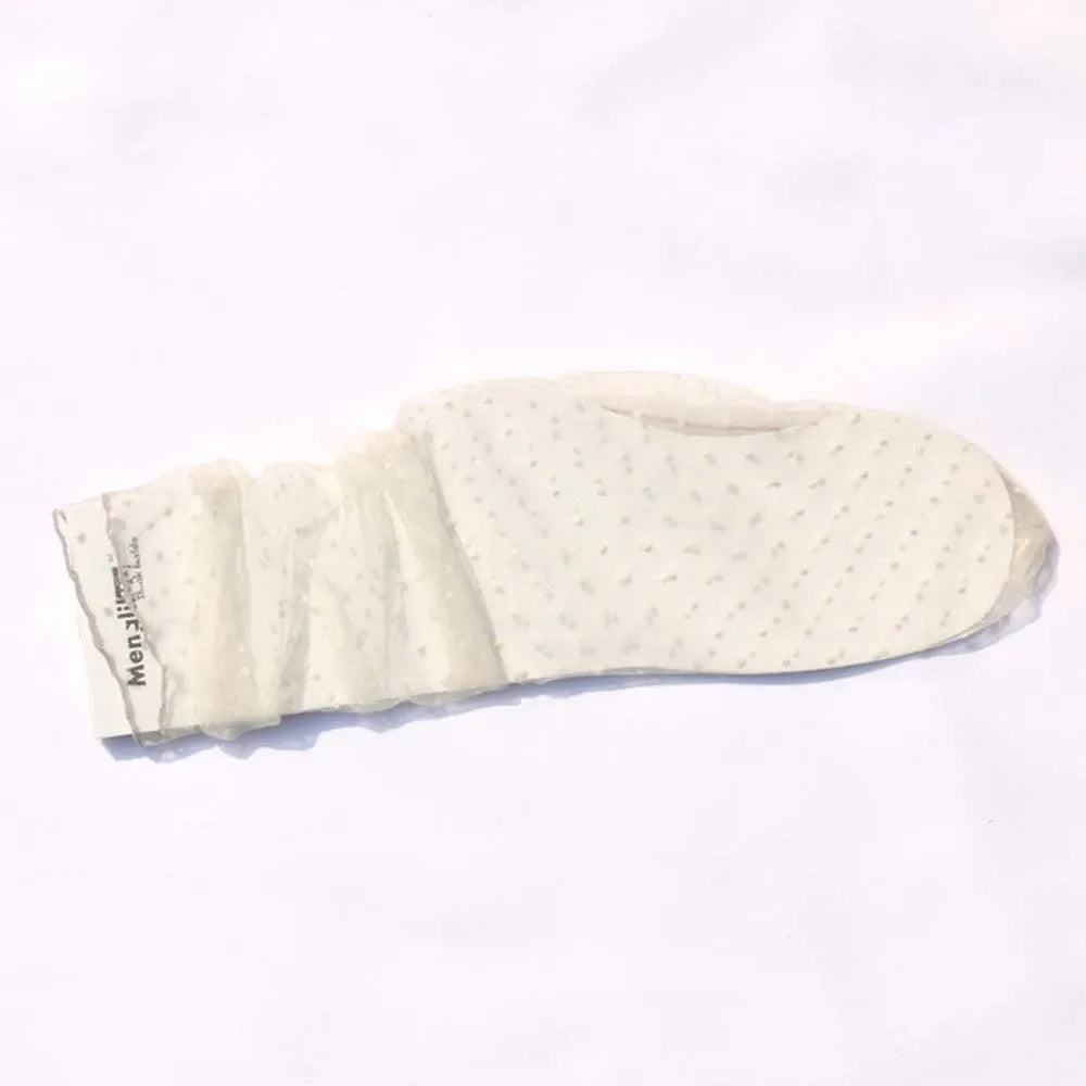 <tc>1940's</tc> Transparent Polka Dot Fishnet Socks