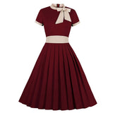 <tc>1940's</tc> Retro Vintage Bow Dress