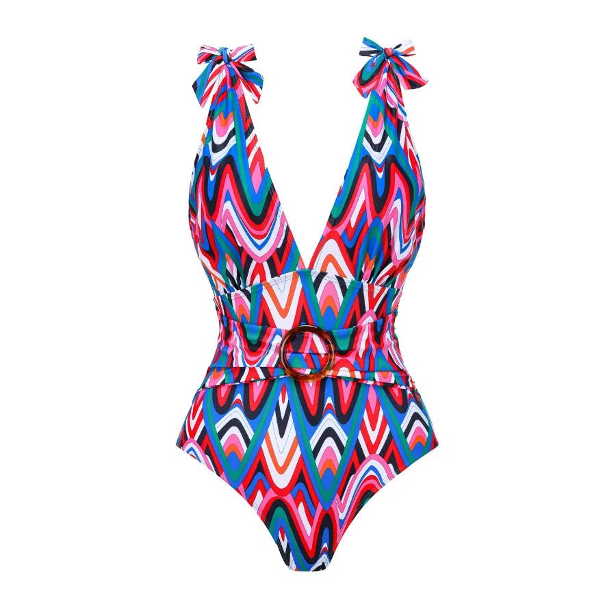 Année 70 Maillot De Bain Imprimé Funky Soul - Ma Penderie Vintage