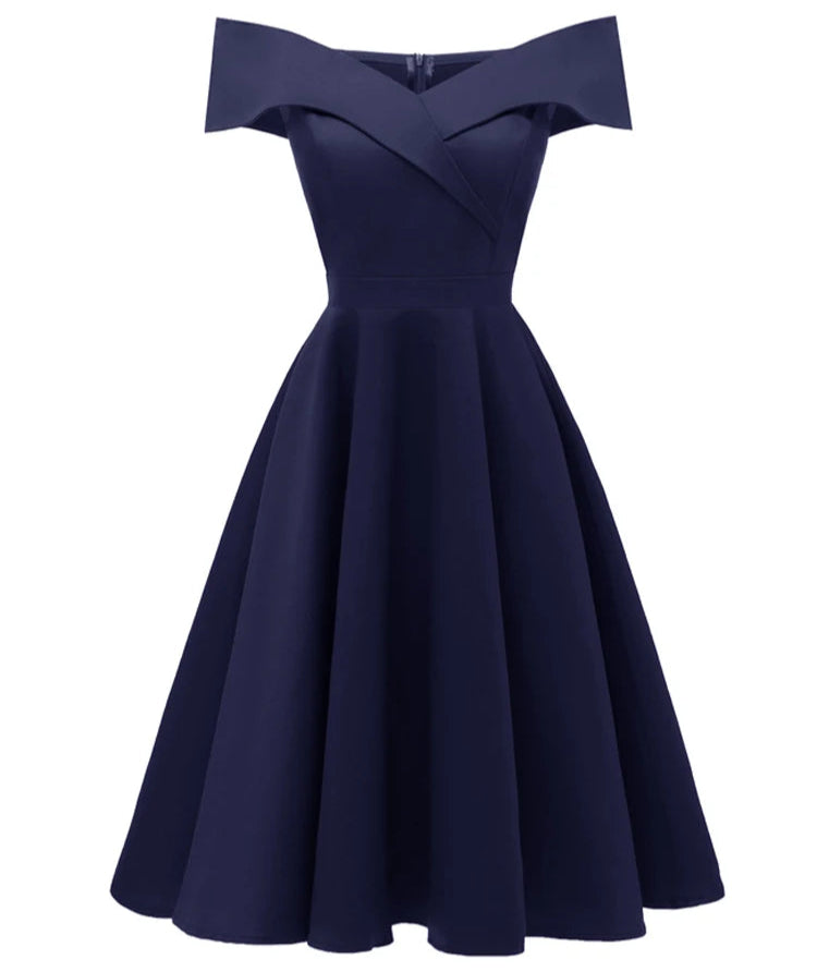 <tc>1950's</tc> Sophia Loren Drop Shoulder Dress